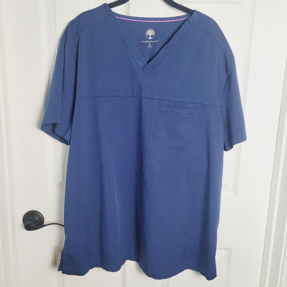 Healing Hands Scrubs Set Mens XL V-Neck Justin Top Daniel Cargo Pants Nursing